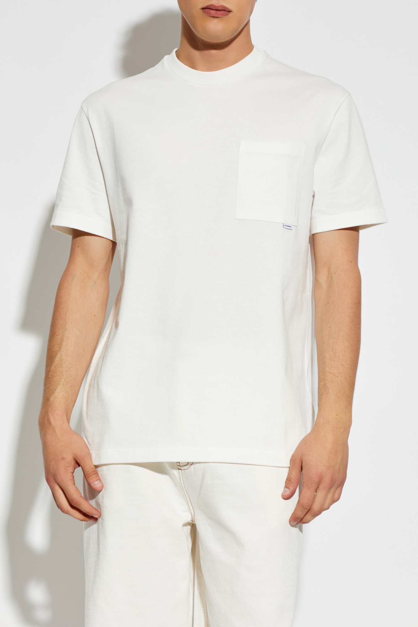 トップス JIL SANDER+ POCKET VACATION SHIRT White T-shirt with pocket JIL SANDER - Vitkac Northern Ireland